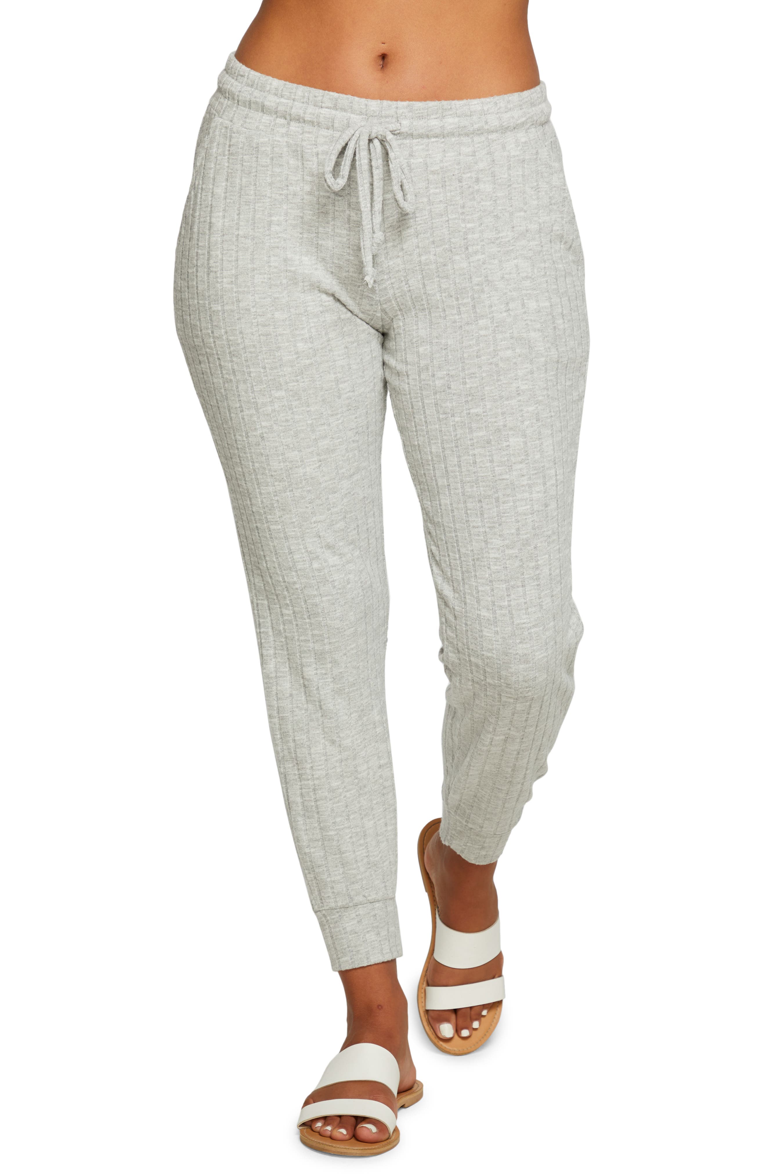 Chaser Poor Boy Rib Jersey Joggers (Women) | Nordstrom