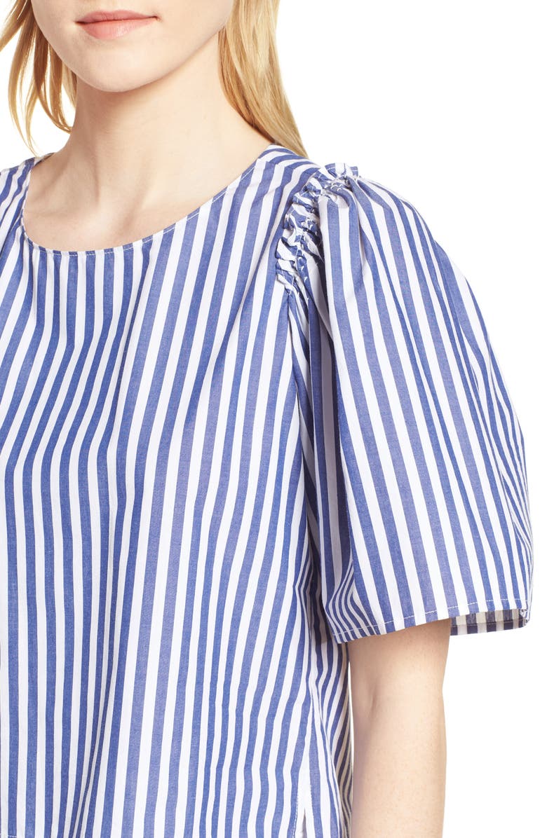 Habitual Valeria Stripe Stretch Cotton Top, Alternate, color, 
