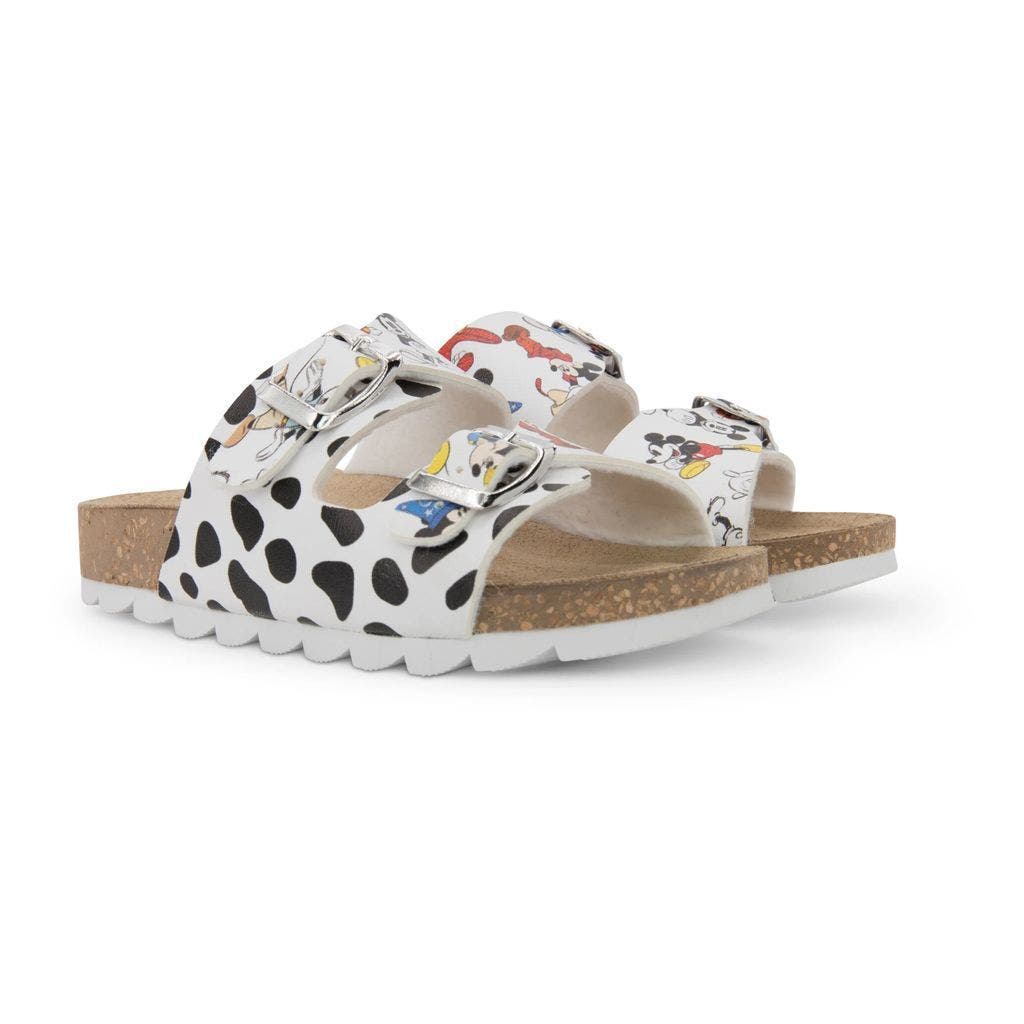 Master of Arts Disney Dalmatian Print Sandals, Main, color, White