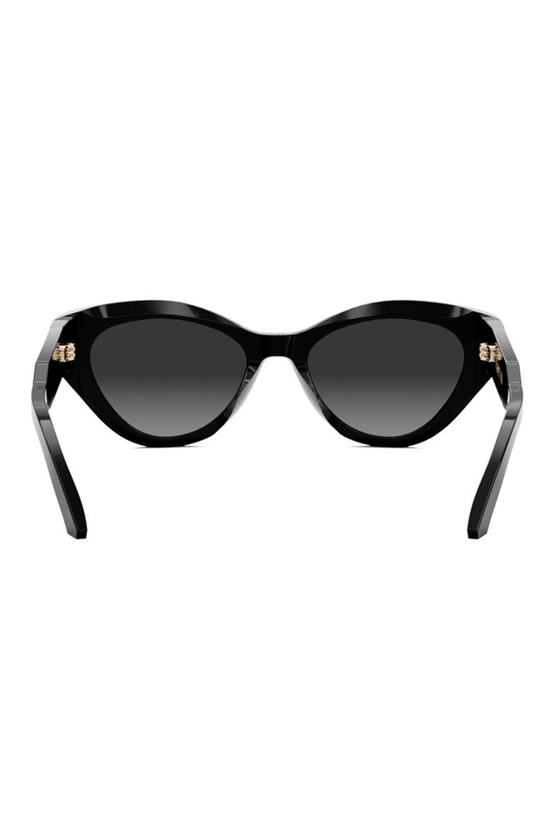 ‘DiorSignature B7I 52mm Cat Eye Sunglasses, Alternate, color, SHINY LIGHT BLUE / SMOKE