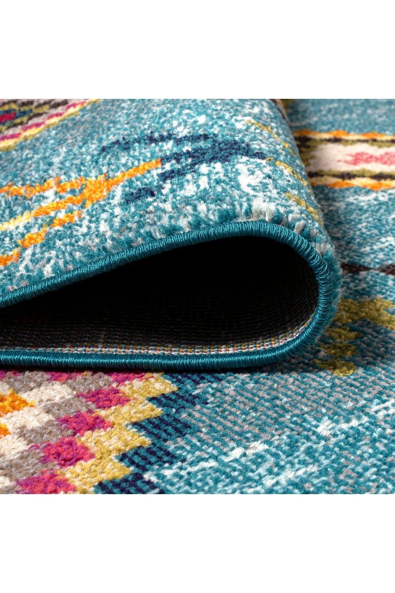 Love Geometric Area Rug, Alternate, color, Light Blue/Multi