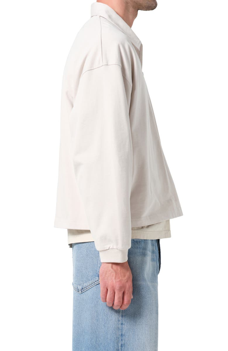 AGOLDE Darius Half Zip Polo, Alternate, color, Sand Light Beige