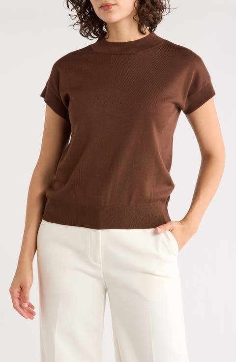 Short Sleeve Crew Sweater