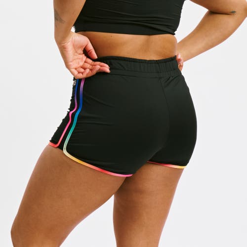 Tomboyx High Waisted Swim Boy Short In Black