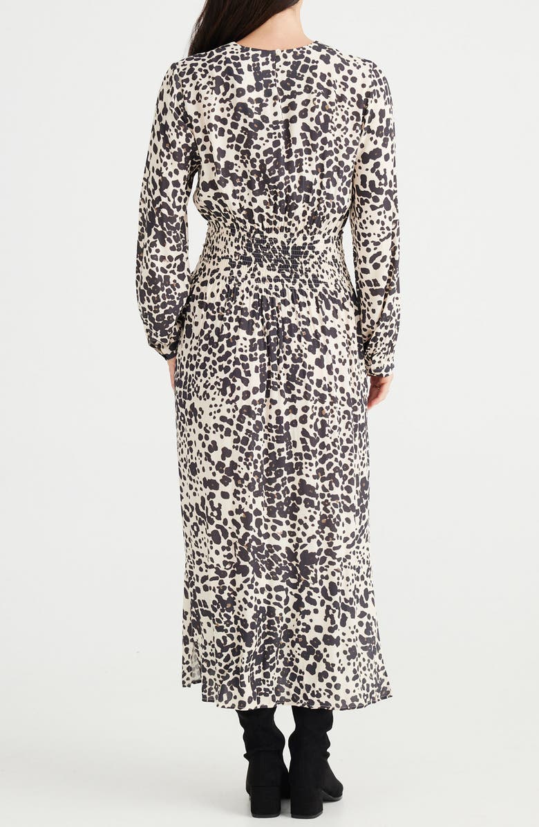 Brave+True Turning Point Print Long Sleeve Maxi Dress, Alternate, color, Element