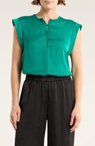 rag & bone Maple Cap Sleeve Satin Top