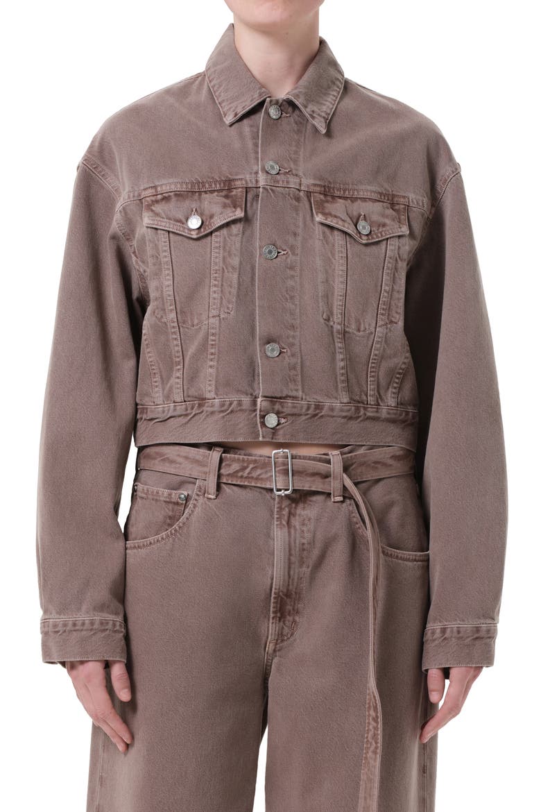 Radley Denim Jacket, Main, color, CERAMIC OLD ROSE