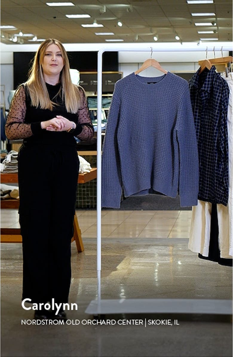 Macro Waffle Stitch Sweater, sales video thumbnail