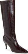 HERBERT LEVINE Silhouette Pointed Toe Eelskin Boot