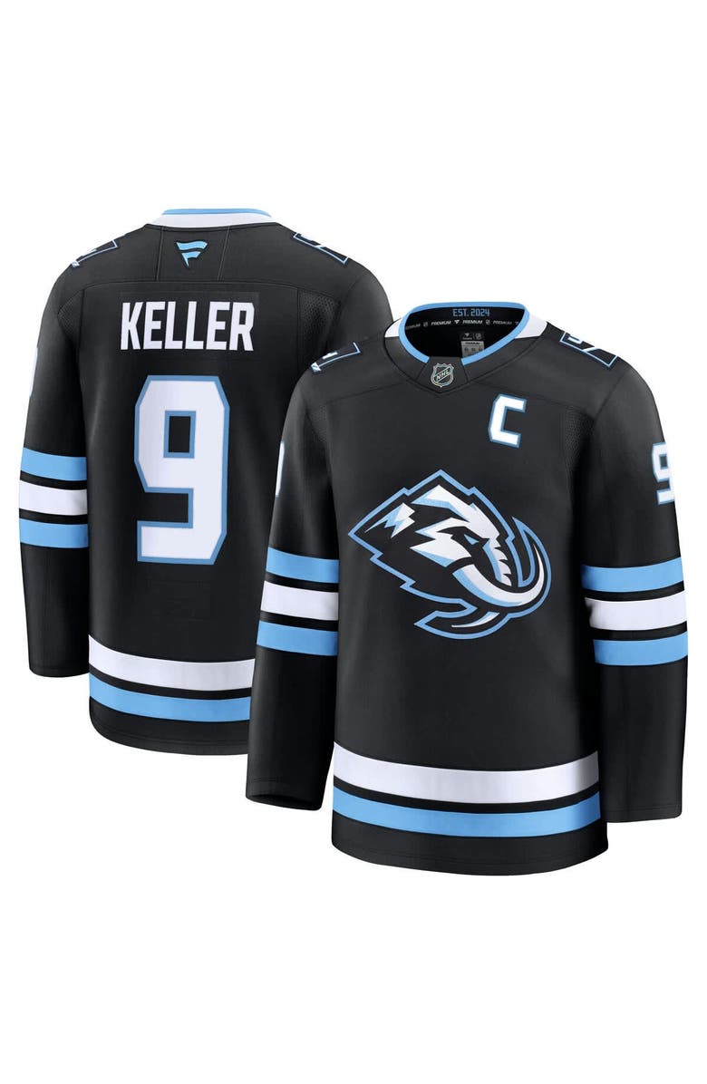 FANATICS Men's Fanatics Clayton Keller Black Utah Mammoth Home Premium Player Jersey, Main, color, Black
