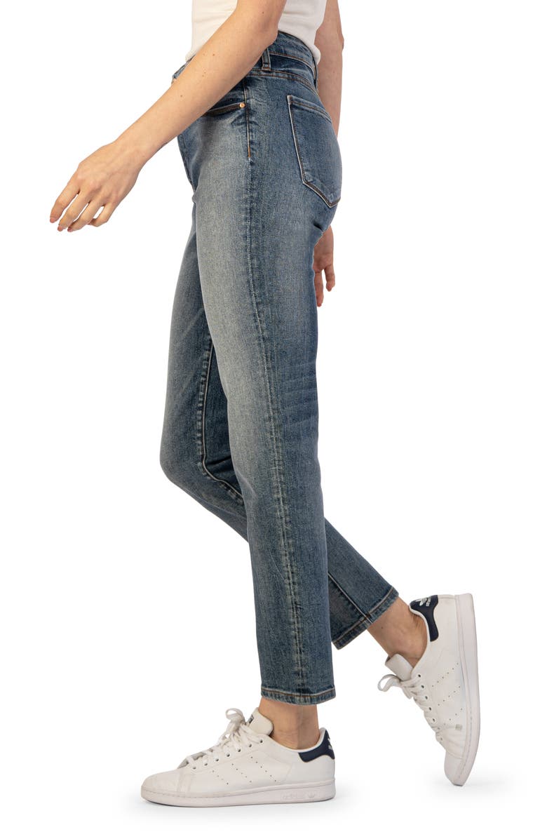 KUT from the Kloth Reese Fab Ab High Waist Ankle Slim Straight Leg Jeans, Alternate, color,