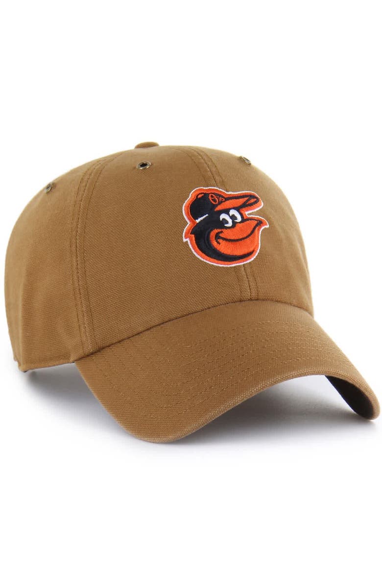 CARHARTT X 47 Men's Carhartt x '47  Brown Baltimore Orioles Clean Up Adjustable Hat, Alternate, color, Brown