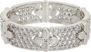 Juvell Cubic Zirconia Floral Band Ring