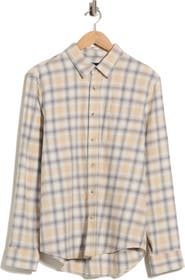 14th & Union Plaid Flannel Button-Up Shirt