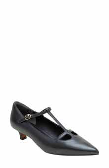Linea Paolo Celia Pointed Toe T-Strap Pump