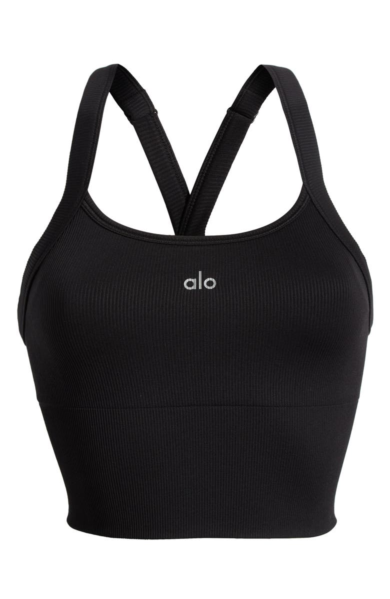 Alo Seamless Ribbed Favorite Tank, Alternate, color, 