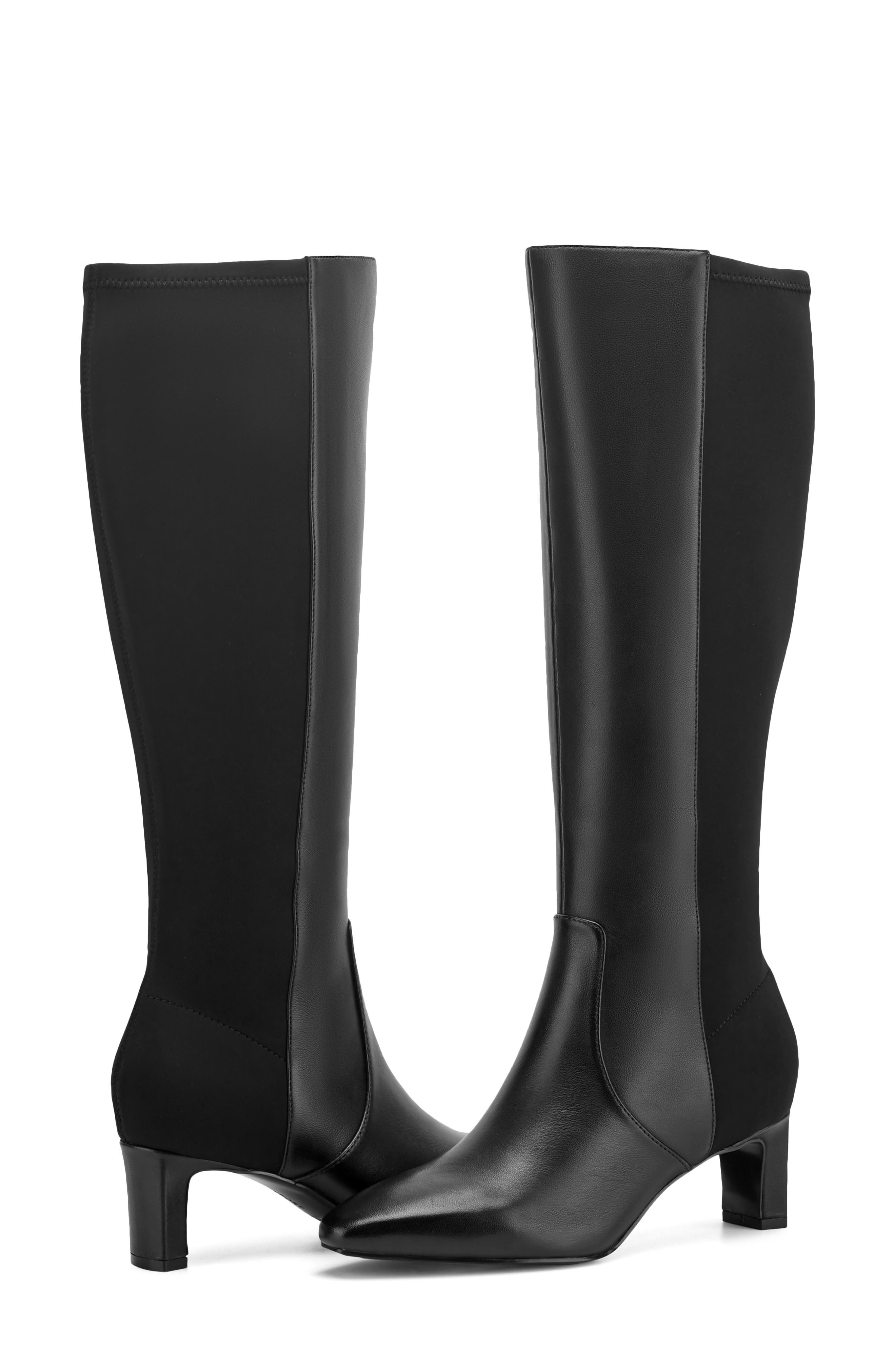 Mabel Knee High Boot, Alternate, color, BLACK