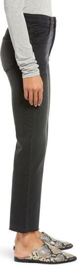 'Ab'Solution Skyrise Raw Hem High Waist Stretch Bootcut Jeans