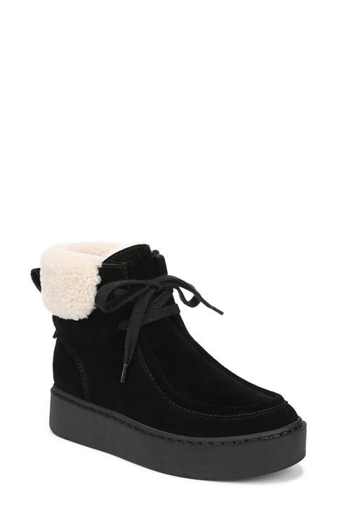 Sunny Genuine Shearling Lined Platform Bootie (Women)