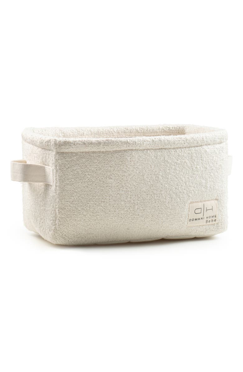 Domani Home Bouclé Basket, Main, color, Cream