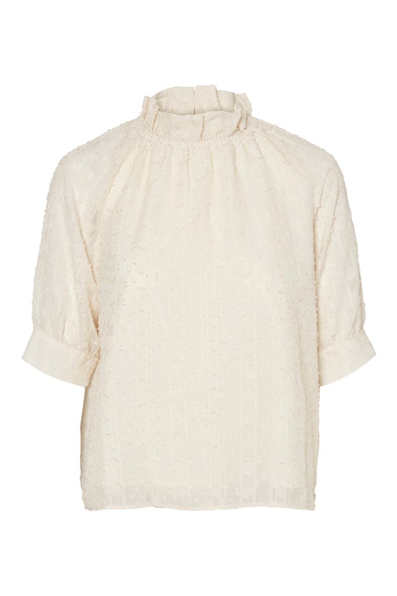 Lykke Frill Neck Top, Alternate, color, BIRCH