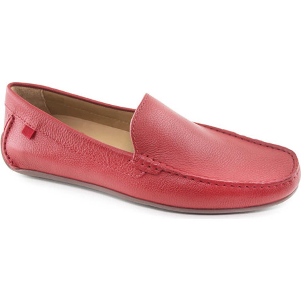 Marc Joseph New York Broadway Leather Venetian Driver Loafer In Pink