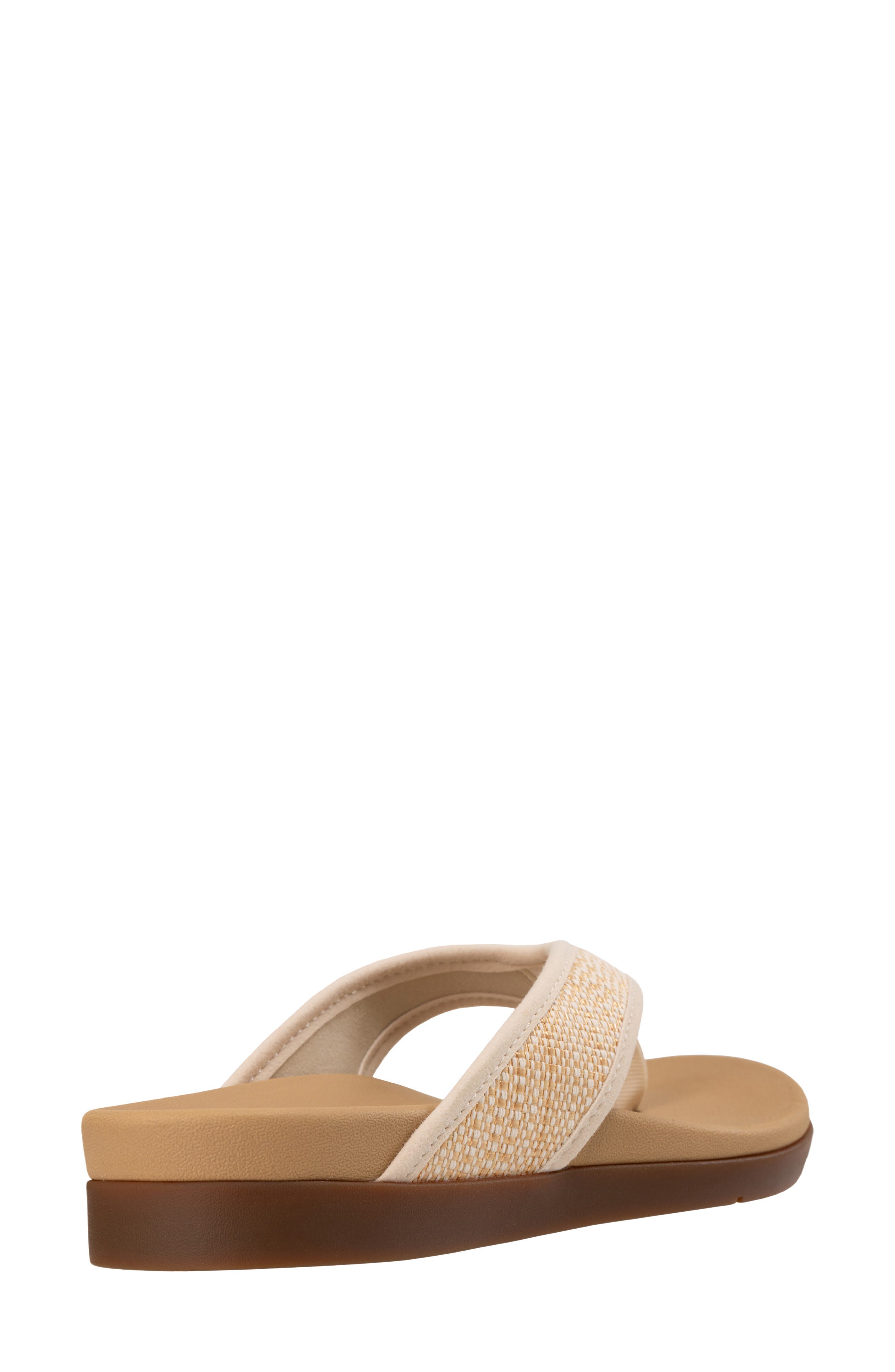 Shoreline Raffia Flip Flop, Alternate, color, TAN