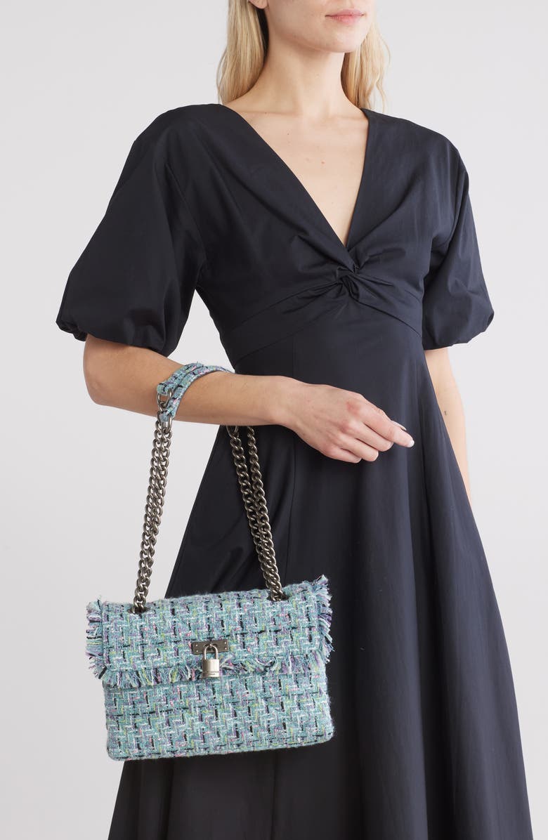 Kurt Geiger London Brixton Tweed Lock Shoulder Bag, Alternate, color,