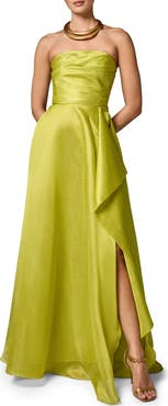 Donna Karan New York Strapless Ruffle Gown