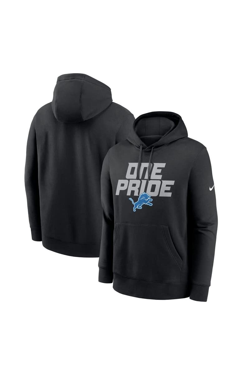 Nike Men's Nike Black Detroit Lions Hometown Fleece Pullover Hoodie, Alternate, color, 