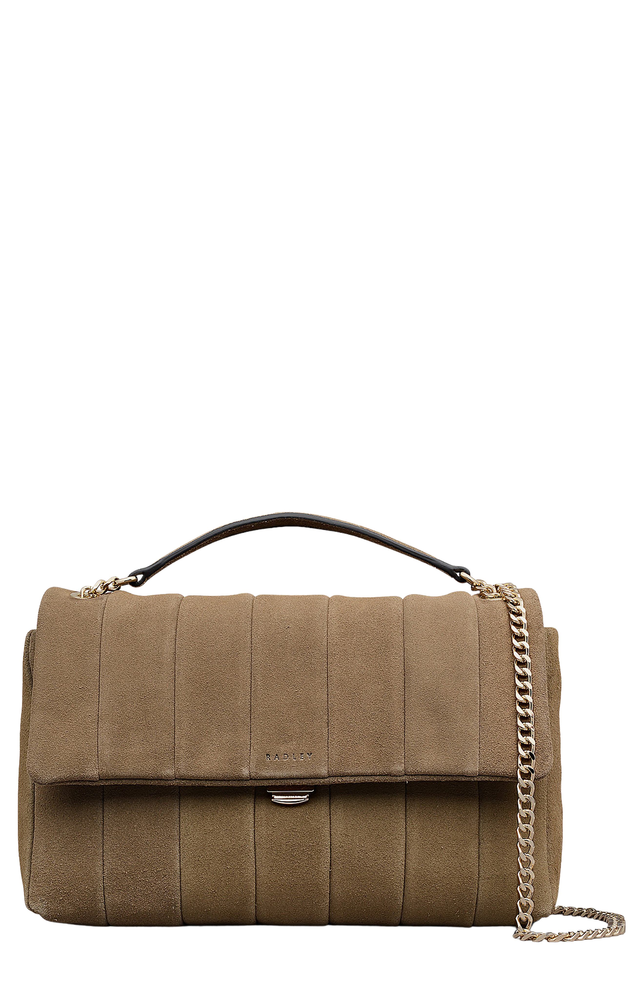 Burton Way Quilted Suede Crossbody Bag