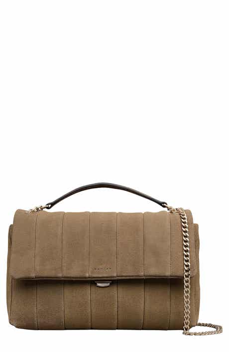 Burton Way Quilted Suede Crossbody Bag