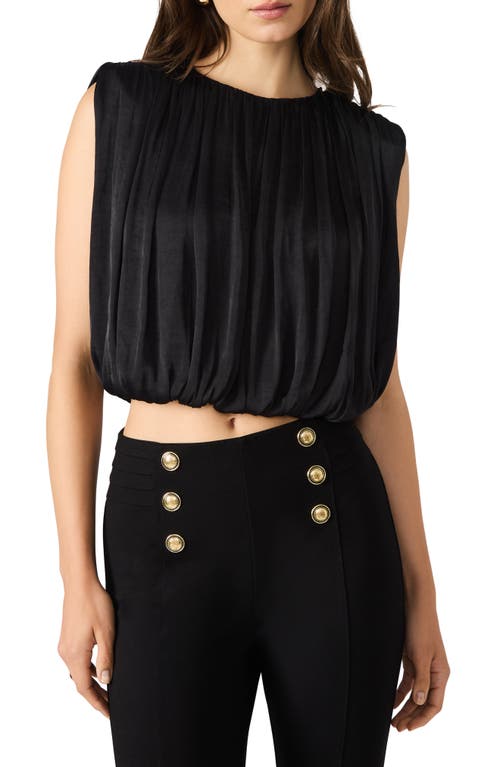STEVE MADDEN LUXE Cherra Sleeveless Crop Top in Black  product