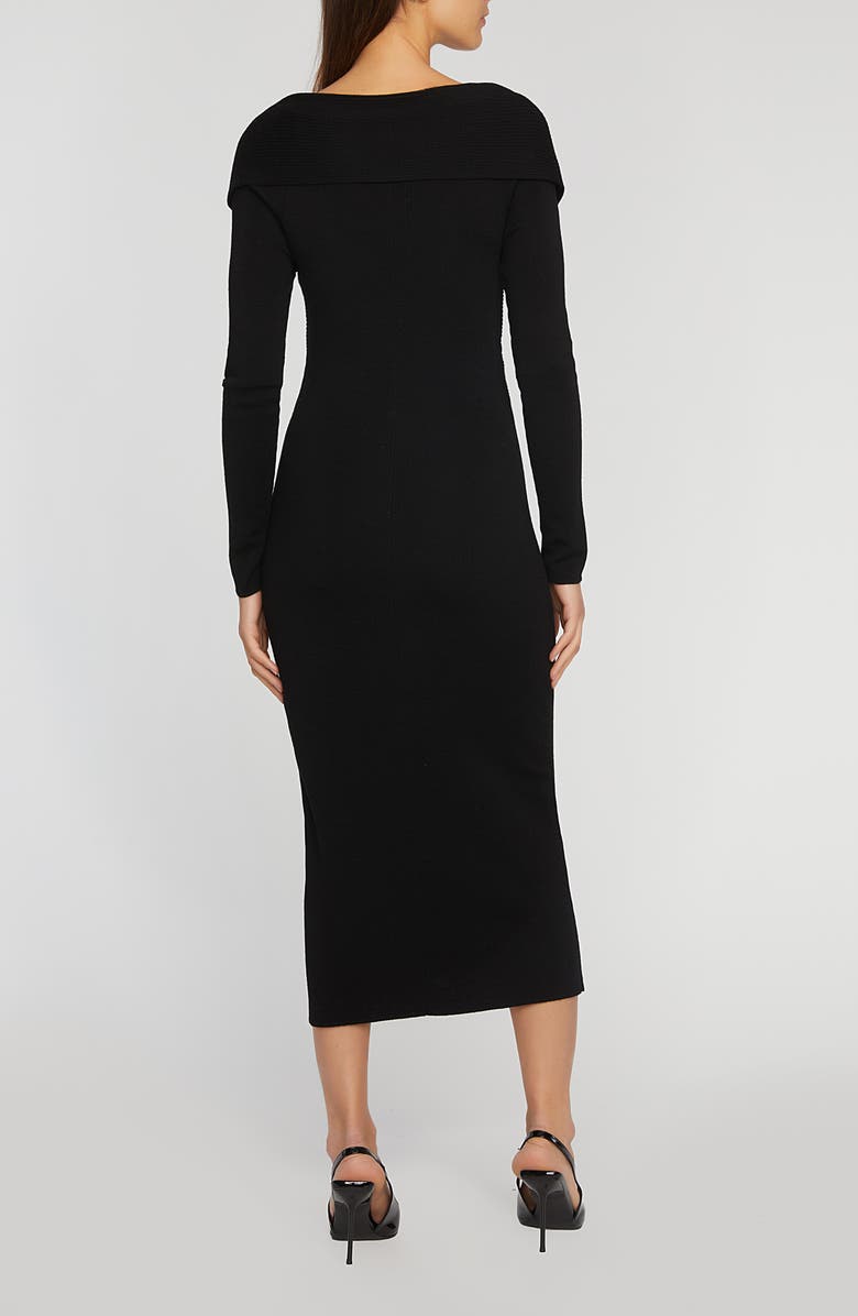Elie Tahari The Rowan Long Sleeve Merino Wool Midi Sweater Dress, Alternate, color, 