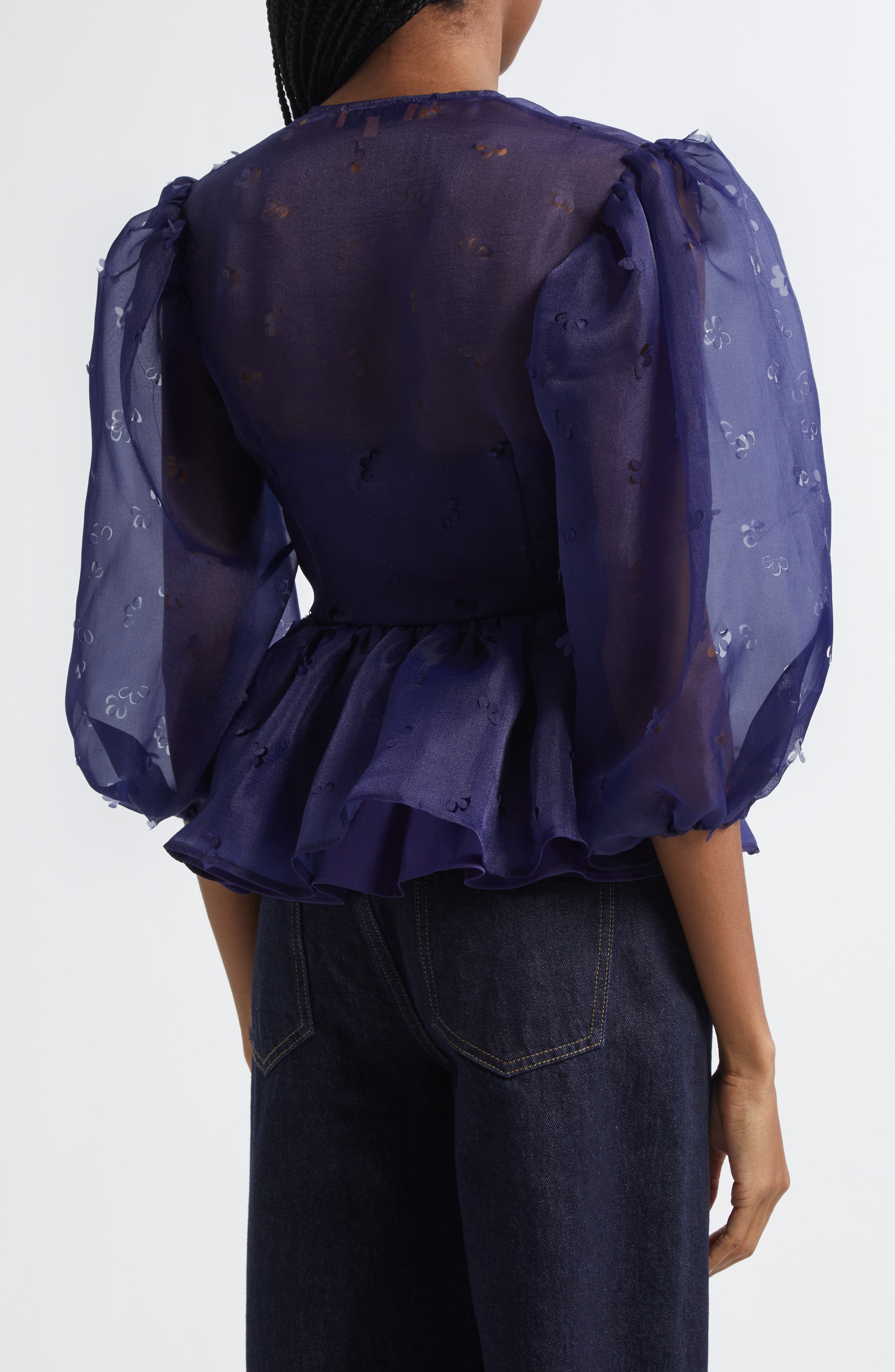 Floral Organza Top - image 2