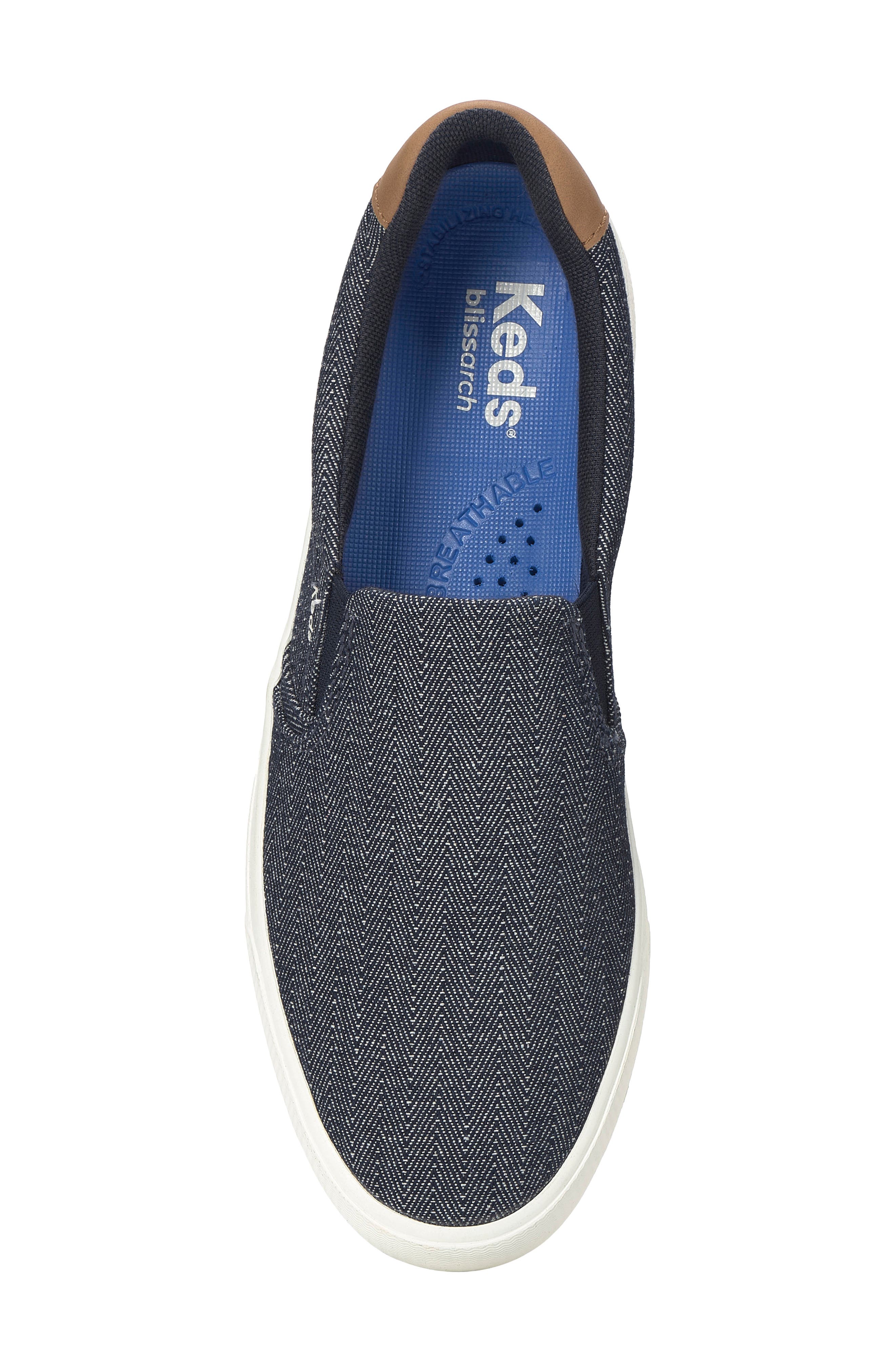 Champion Slip-On Sneaker, Alternate, color, NAVY/ COGNAC