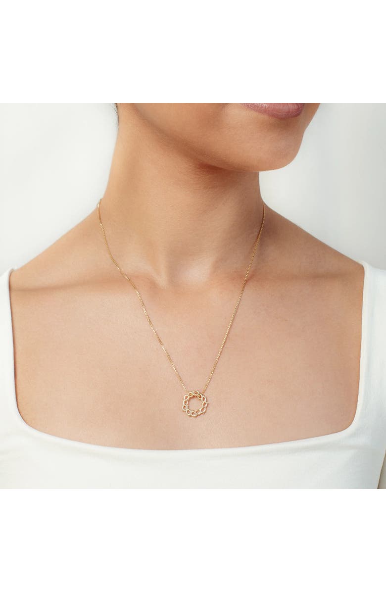 Rizen Jewelry Crown of Thorns Necklace, Alternate, color, 