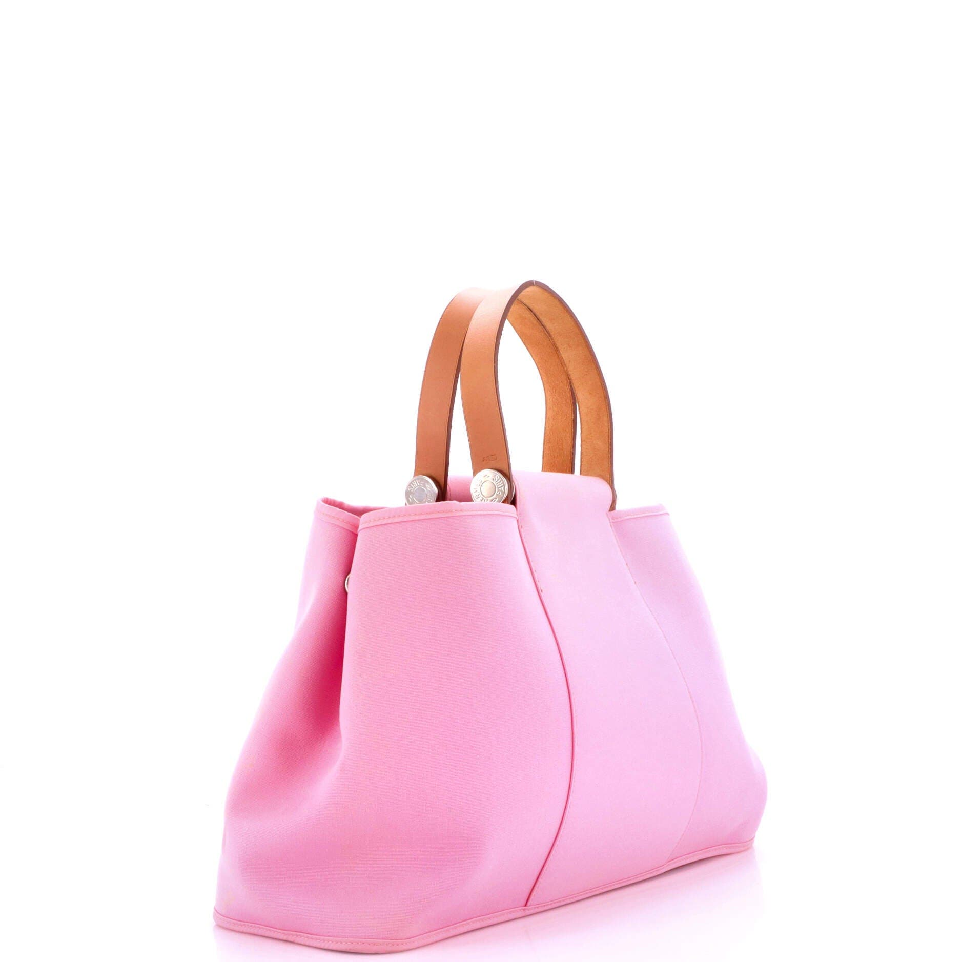 Pre-Owned Hermes Cabag Elan Toile and Leather 39, Alternate, color, Pink