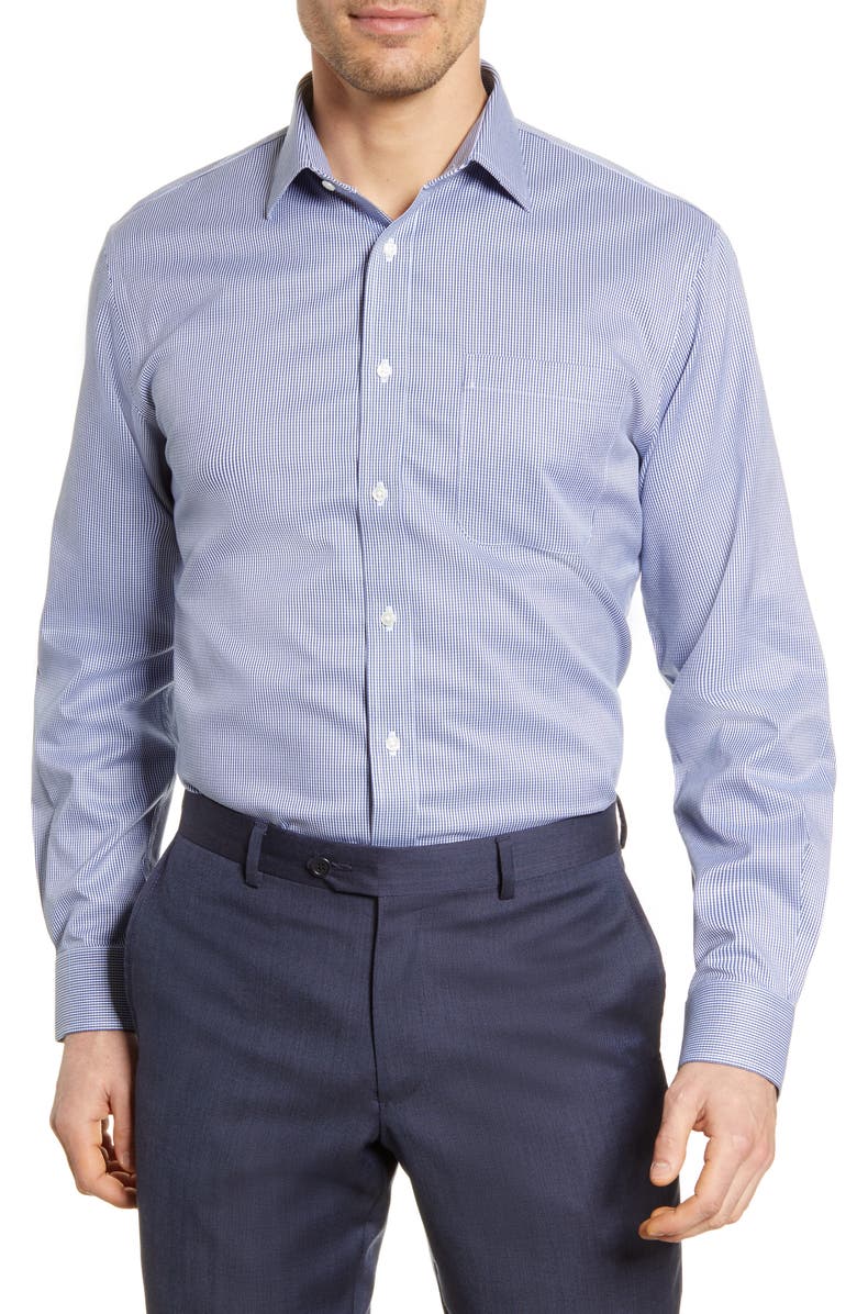 NORDSTROM MEN'S SHOP Nordstrom Smartcare<sup>™</sup> Traditional Fit Check Dress Shirt, Main, color, 