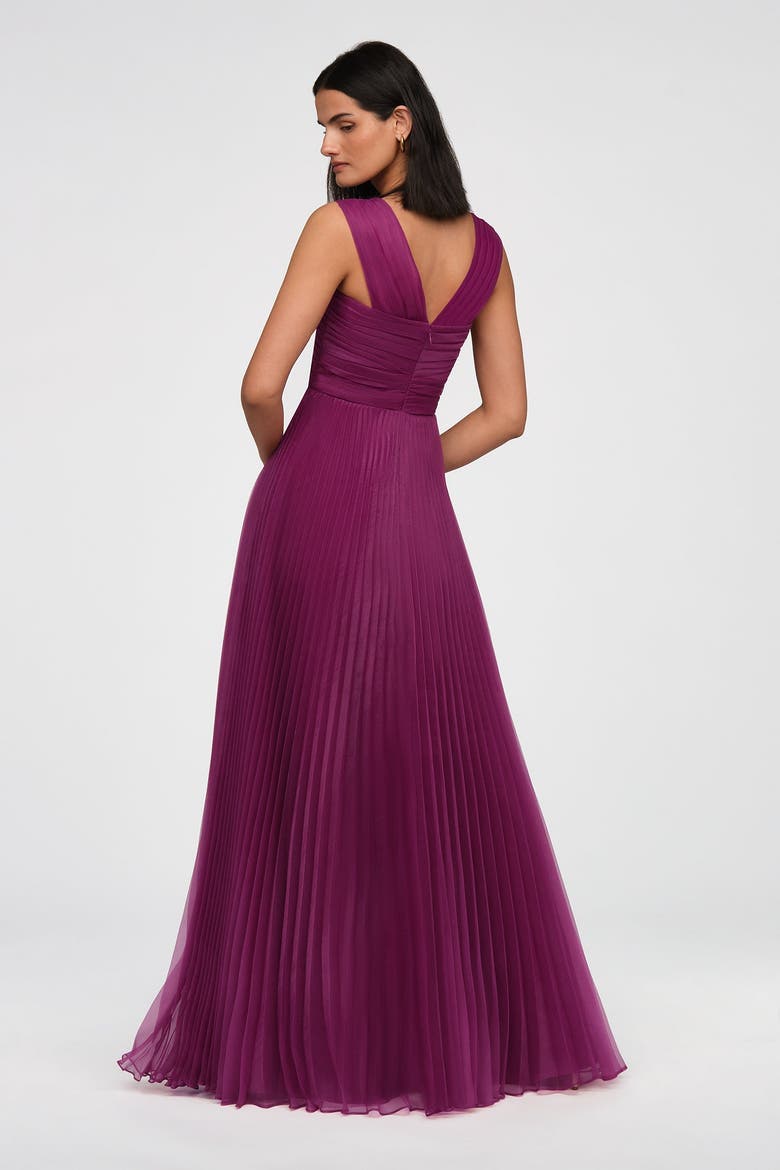 Laurel Organza Gown, Alternate, color, Rosewood
