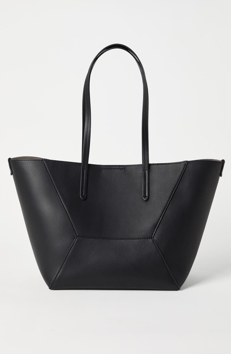 Brunello Cucinelli Shopper bag with monili, Alternate, color,