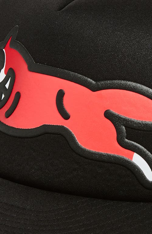 Icecream Running Dog Trucker Hat In Black