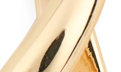 Ettika Twisted Oval Hoop Earrings In Gold