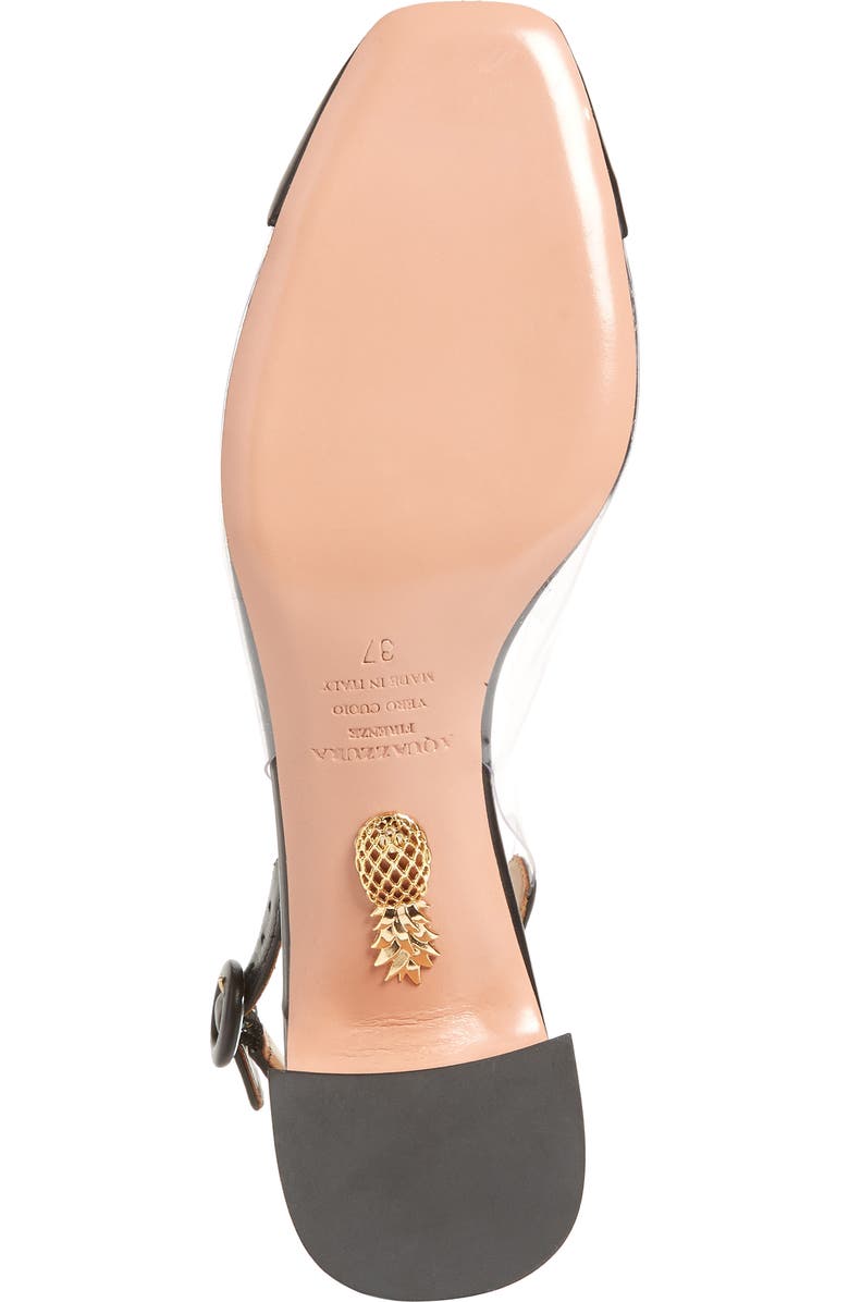 Aquazzura Optic Clear Slingback Pump, Alternate, color,