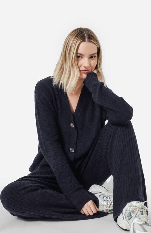 Sunday Citizen Cloud Cool Oversize Rib Cardigan In Animal Print