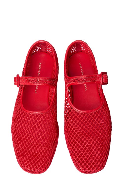 Loeffler Randall Net Mary Jane Sneakers In Red