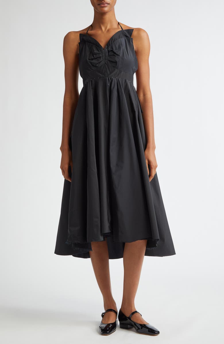 Maison Margiela Taffeta Midi Skirt, Alternate, color, 