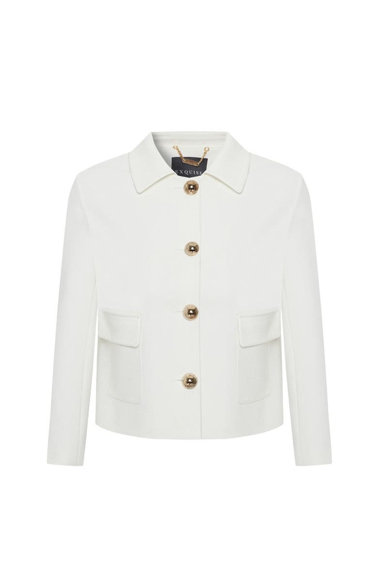 Exquise Tessa Jacket, Alternate, color, Ecru