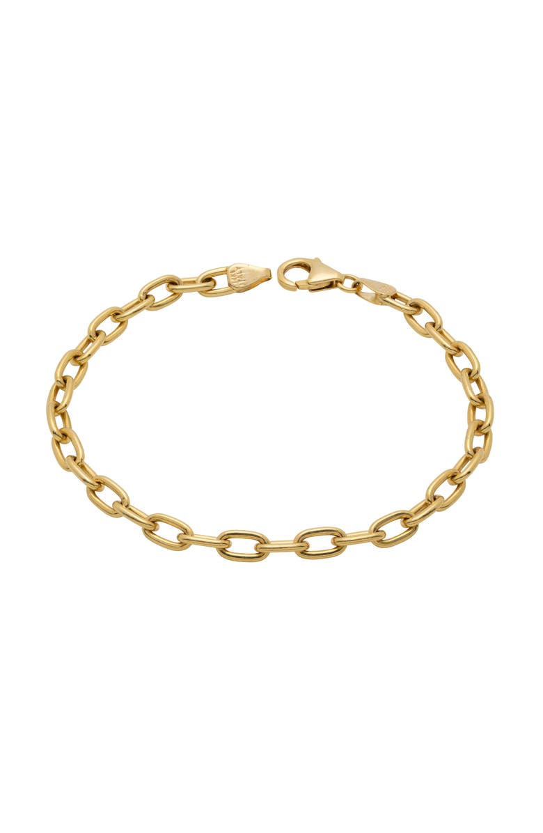 Stephanie Windsor 14K Gold Oval Link Chain Bracelet, Main, color, 