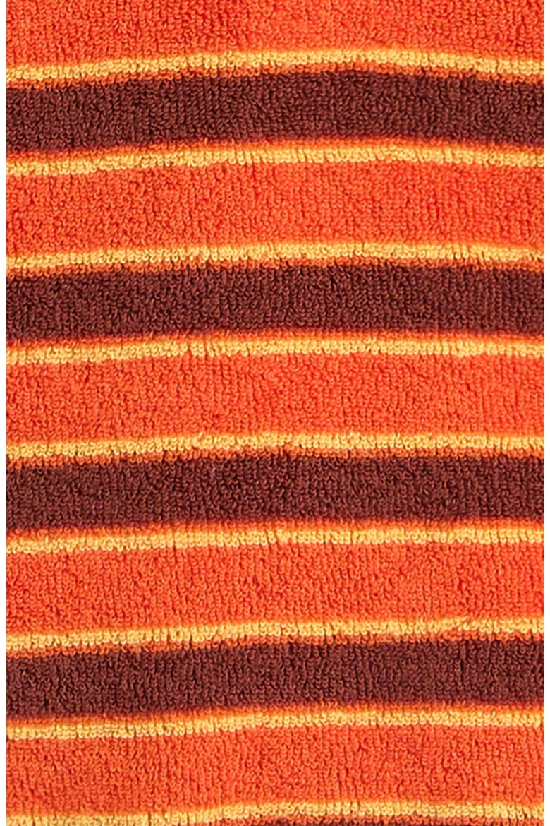 Stripe Brick Terry Cloth Polo, Alternate, color, ORANGE